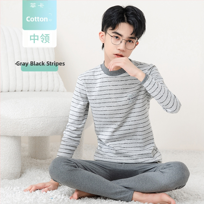 Paaugliai – rudens terminis komplektas vyrams – medvilninės viršūnės ir kelnaitės, plonas audinys, vienas sluoksnis, 181–200 g/m², išlaiko šilumą, vidutinio juosmens