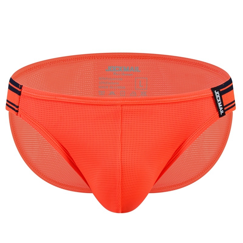 Jockmail muške gaćice s fluorescirajućom tkaninom, Ice Silk mreža, prozračne, brzo sušeće za sport