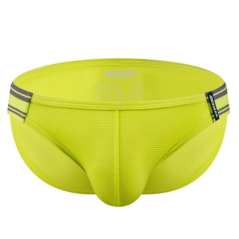 Jockmail muške gaćice s fluorescirajućom tkaninom, Ice Silk mreža, prozračne, brzo sušeće za sport