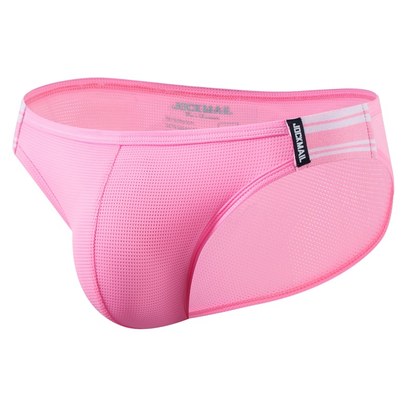 Jockmail muške gaćice s fluorescirajućom tkaninom, Ice Silk mreža, prozračne, brzo sušeće za sport