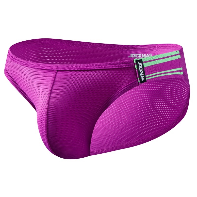 Jockmail muške gaćice s fluorescirajućom tkaninom, Ice Silk mreža, prozračne, brzo sušeće za sport