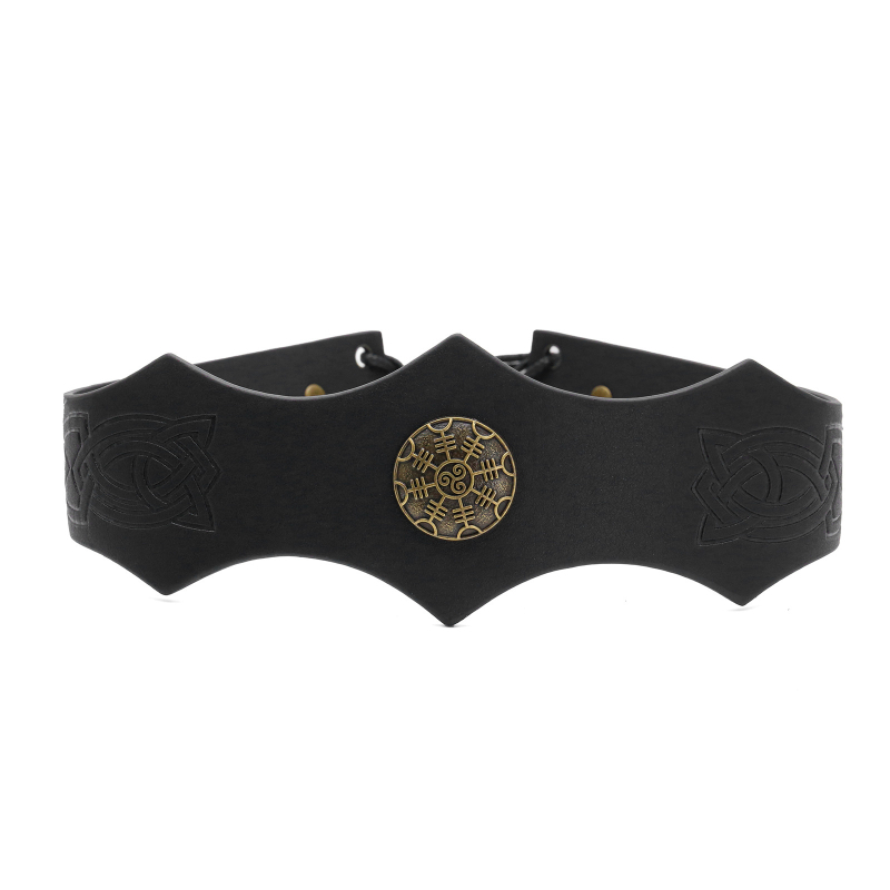 Ficino Accesorii cosplay medieval-Viking: bandă pentru frunte, lanț talie și brățară retro pentru încheietura mâinii, pentru adulți — lansare iarna 2025