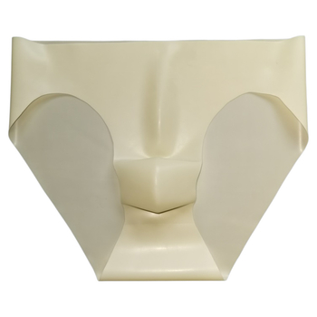 Boxeri latex pentru bărbați, talie joasă, fără cusături, semi-transparent, monocrom, căptușeală la crac 95–100% latex