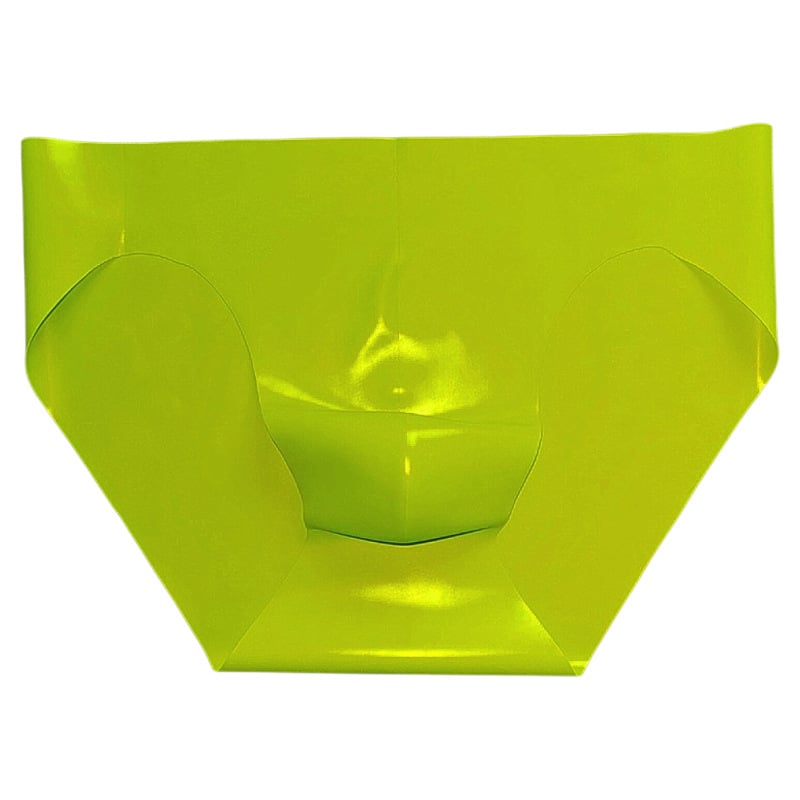 Boxeri latex pentru bărbați, talie joasă, fără cusături, semi-transparent, monocrom, căptușeală la crac 95–100% latex