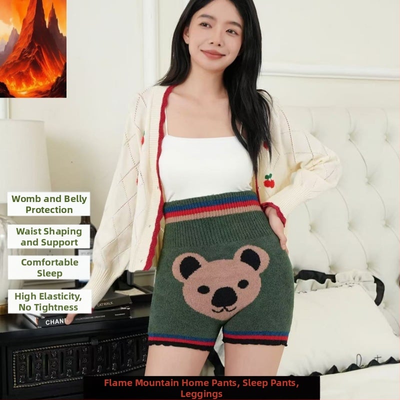 Moteriški šilti leginsai su Island Velvet pamušalu, aukštas juosmens, dvigubas sluoksnis, šilta rudenį–žiema, juosmens ir pilvo apsauga