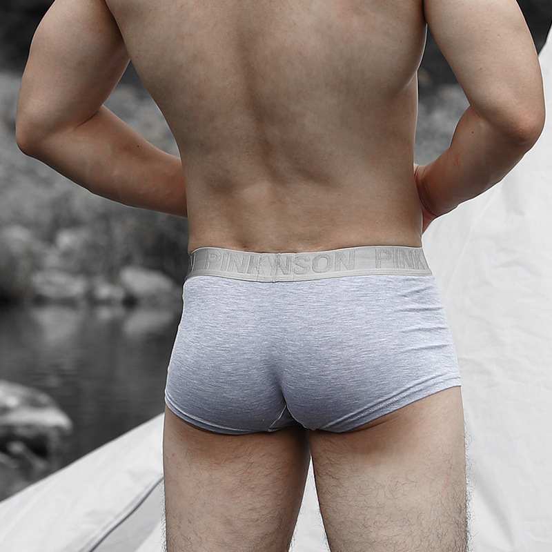 Ανδρικά μποξέρ από Modal, με χαμηλή μέση, χωρίς ραφές, διαπνέοντα, μορφοποιούν το σώμα
