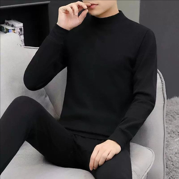 Dva komada termalnog donjeg rublja od 100% pamuka, unisex, gornji dio s dugim rukavima i hlače, jednovrstni, bez šavova, srednja težina (181-200 g/m²)