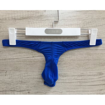 Muško Ice Silk T-String donje rublje, niski pojas, prozračno pletivo s najlonskim udjelom