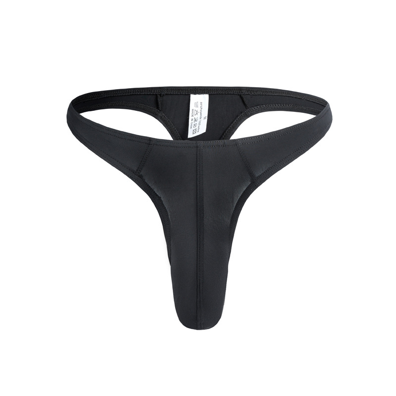 Muško Ice Silk T-String donje rublje, niski pojas, prozračno pletivo s najlonskim udjelom