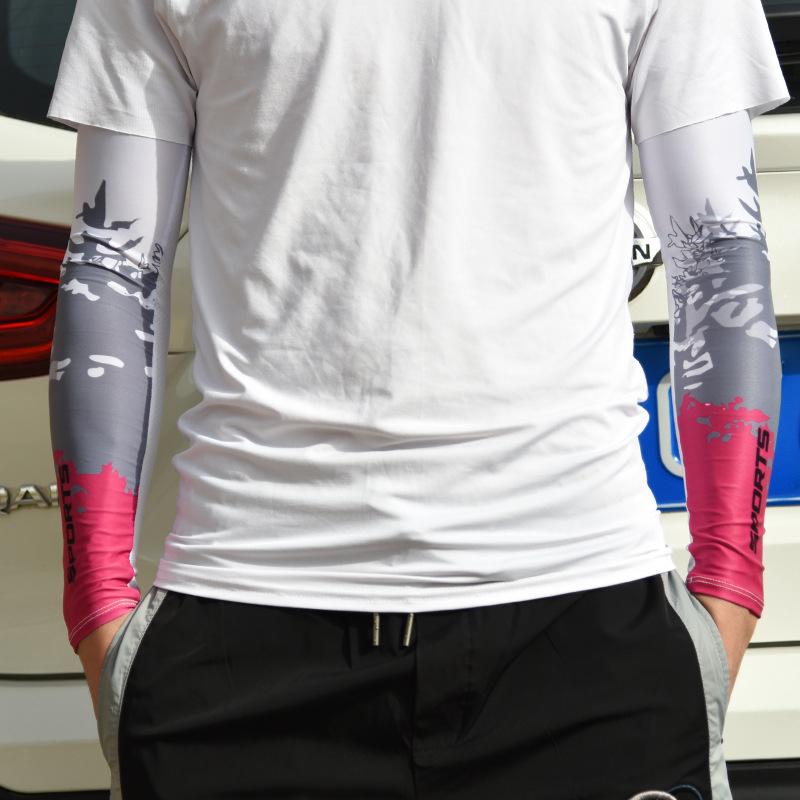 Saules aizsardzības rokavieni, universāls, gradienta raksts, poliesters Ice Silk