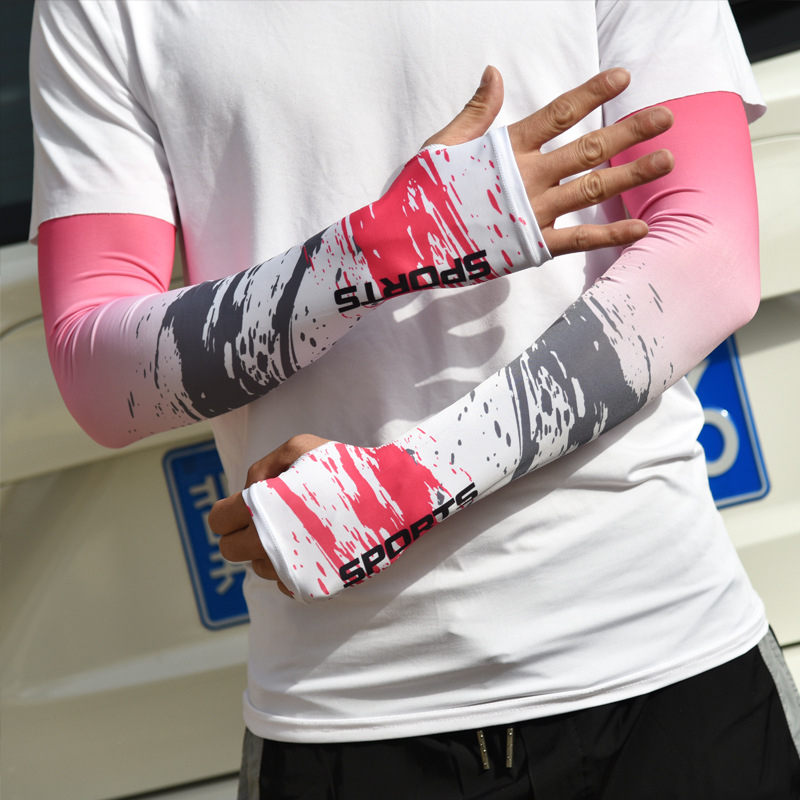 Saules aizsardzības rokavieni, universāls, gradienta raksts, poliesters Ice Silk