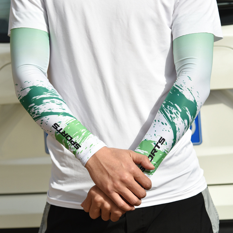 Saules aizsardzības rokavieni, universāls, gradienta raksts, poliesters Ice Silk