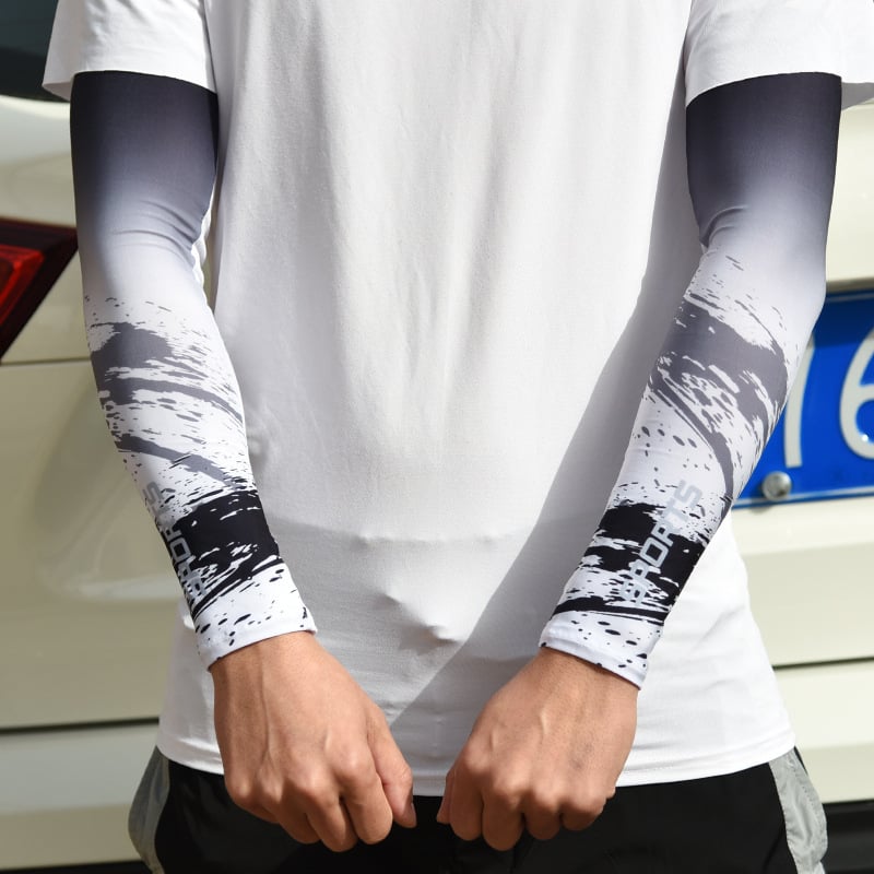 Saules aizsardzības rokavieni, universāls, gradienta raksts, poliesters Ice Silk