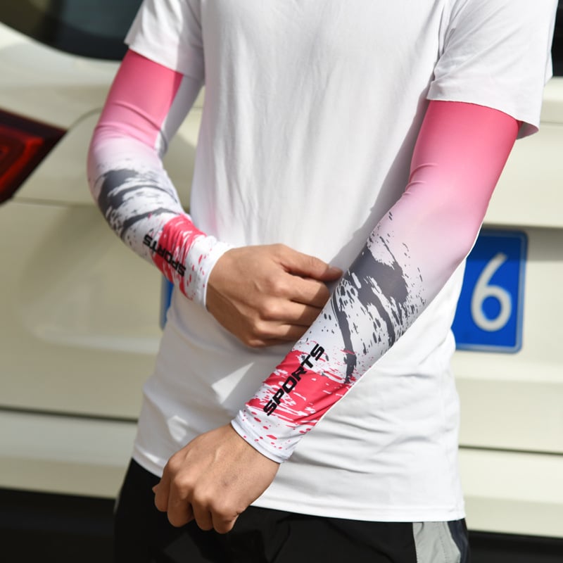 Saules aizsardzības rokavieni, universāls, gradienta raksts, poliesters Ice Silk