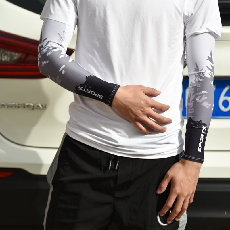 Saules aizsardzības rokavieni, universāls, gradienta raksts, poliesters Ice Silk