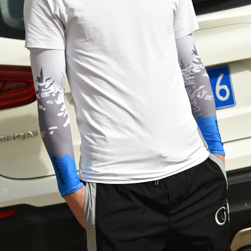 Saules aizsardzības rokavieni, universāls, gradienta raksts, poliesters Ice Silk