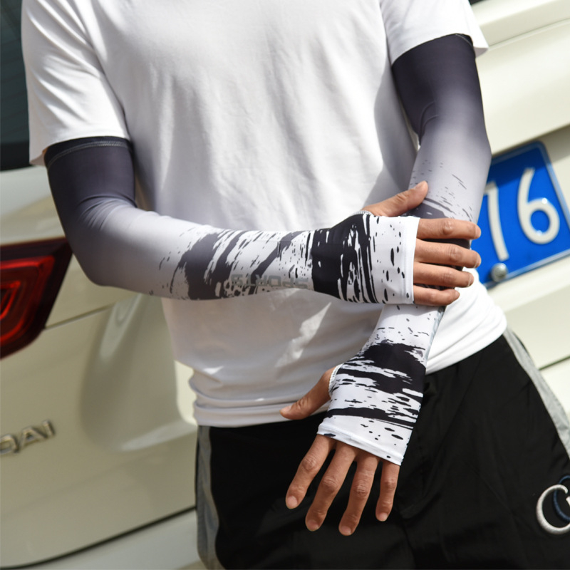 Saules aizsardzības rokavieni, universāls, gradienta raksts, poliesters Ice Silk