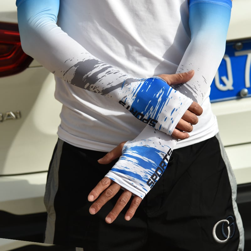 Saules aizsardzības rokavieni, universāls, gradienta raksts, poliesters Ice Silk