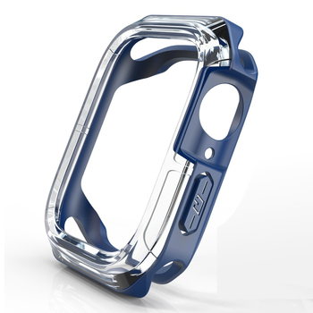 Θήκη προστασίας Apple Watch με θωράκιση, διαφανής TPU+PC (υλικό TPU+PC)