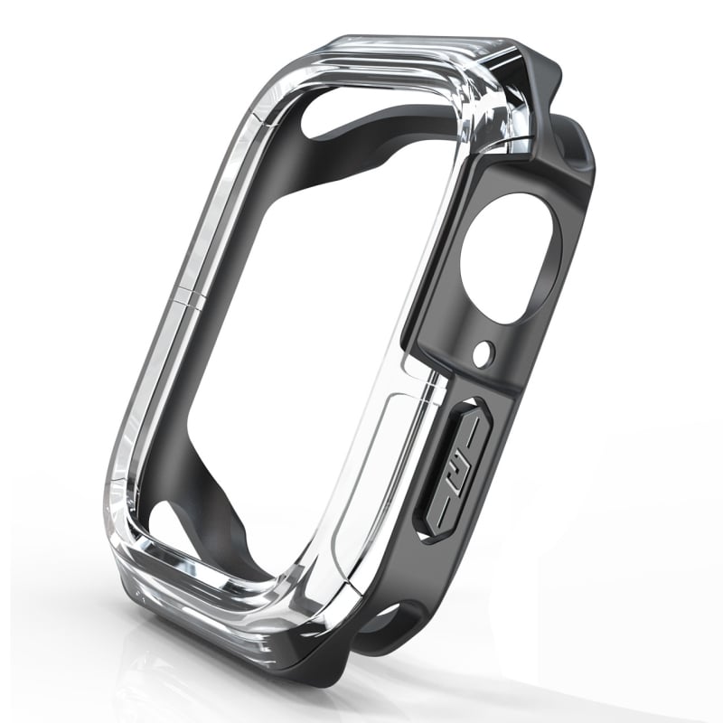 Θήκη προστασίας Apple Watch με θωράκιση, διαφανής TPU+PC (υλικό TPU+PC)