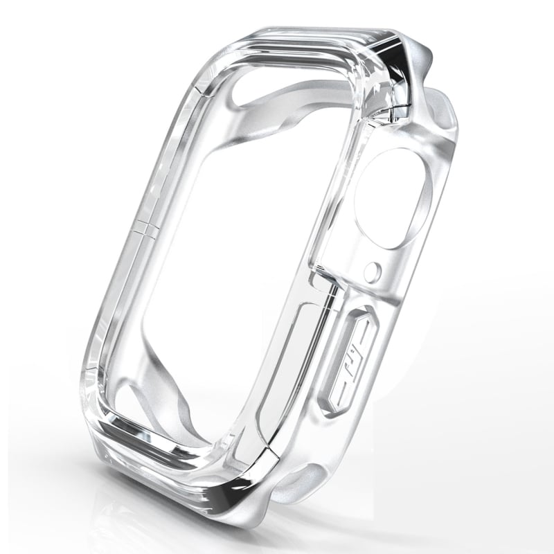 Θήκη προστασίας Apple Watch με θωράκιση, διαφανής TPU+PC (υλικό TPU+PC)