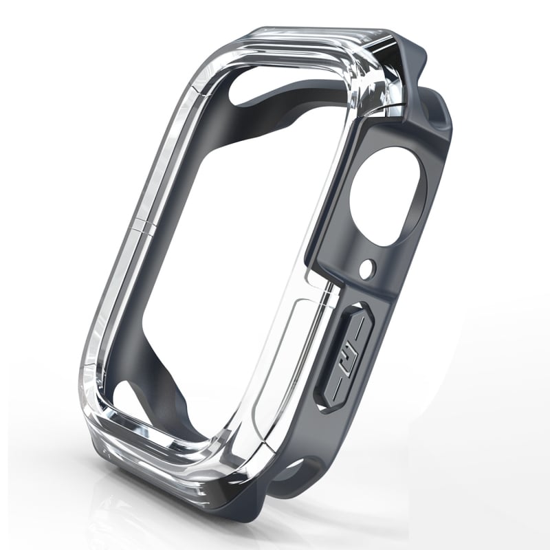 Θήκη προστασίας Apple Watch με θωράκιση, διαφανής TPU+PC (υλικό TPU+PC)