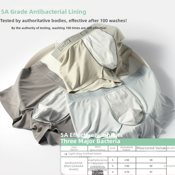 Meeste Lensing modalist bokserid, 100% puuvillane vooder, hingavad, antibakteriaalsed, keskmise kõrgusega vöökoht, muster: värvide ühtlus ja tekst