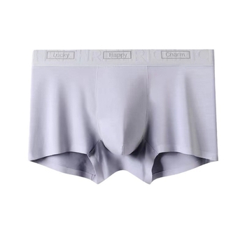 Meeste Lensing modalist bokserid, 100% puuvillane vooder, hingavad, antibakteriaalsed, keskmise kõrgusega vöökoht, muster: värvide ühtlus ja tekst