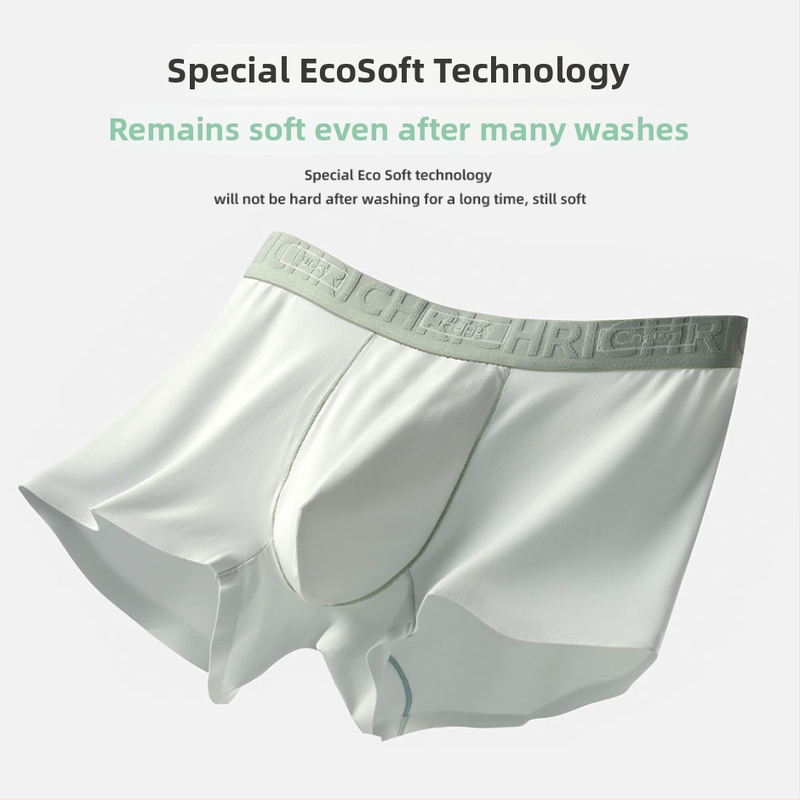 Pánske boxerky z Lensing modalného materiálu, s vnútornou časťou rozkroku z 100% bavlny, priedušné, antibakteriálne, stredne vysoký pás, vzor farebného zladenia a textu