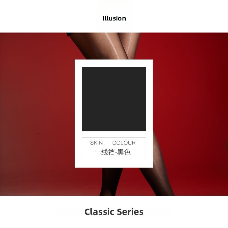 Ultra vékony nylon harisnya varrat nélküli derekú, 5D denier, egyszínű, láthatatlan és szakadás-ellenálló