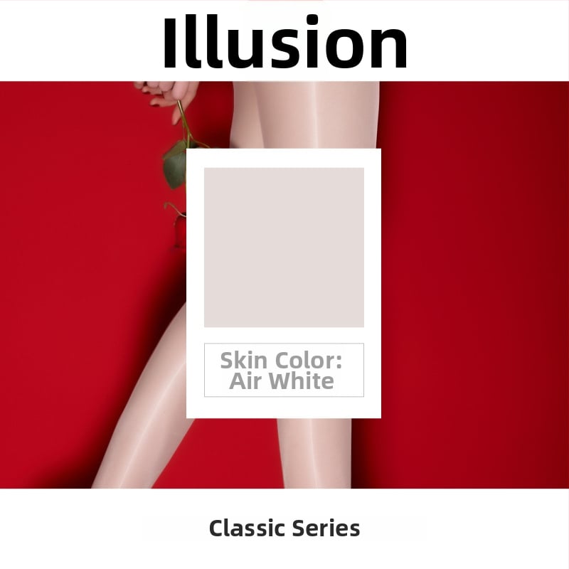 Ultra vékony nylon harisnya varrat nélküli derekú, 5D denier, egyszínű, láthatatlan és szakadás-ellenálló