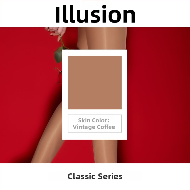 Ultra vékony nylon harisnya varrat nélküli derekú, 5D denier, egyszínű, láthatatlan és szakadás-ellenálló