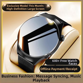 Ceas Inteligent 9 – monitorizare ritm cardiac, tensiune arterială și saturație de oxigen, conectivitate Bluetooth, curea din silicon