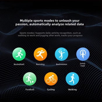 Ceas Inteligent 9 – monitorizare ritm cardiac, tensiune arterială și saturație de oxigen, conectivitate Bluetooth, curea din silicon