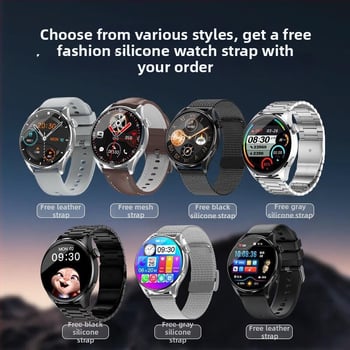 Ceas Inteligent 9 – monitorizare ritm cardiac, tensiune arterială și saturație de oxigen, conectivitate Bluetooth, curea din silicon