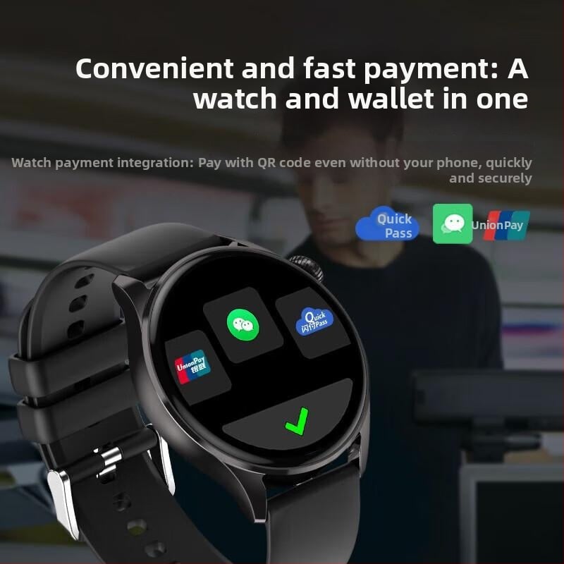 Ceas Inteligent 9 – monitorizare ritm cardiac, tensiune arterială și saturație de oxigen, conectivitate Bluetooth, curea din silicon