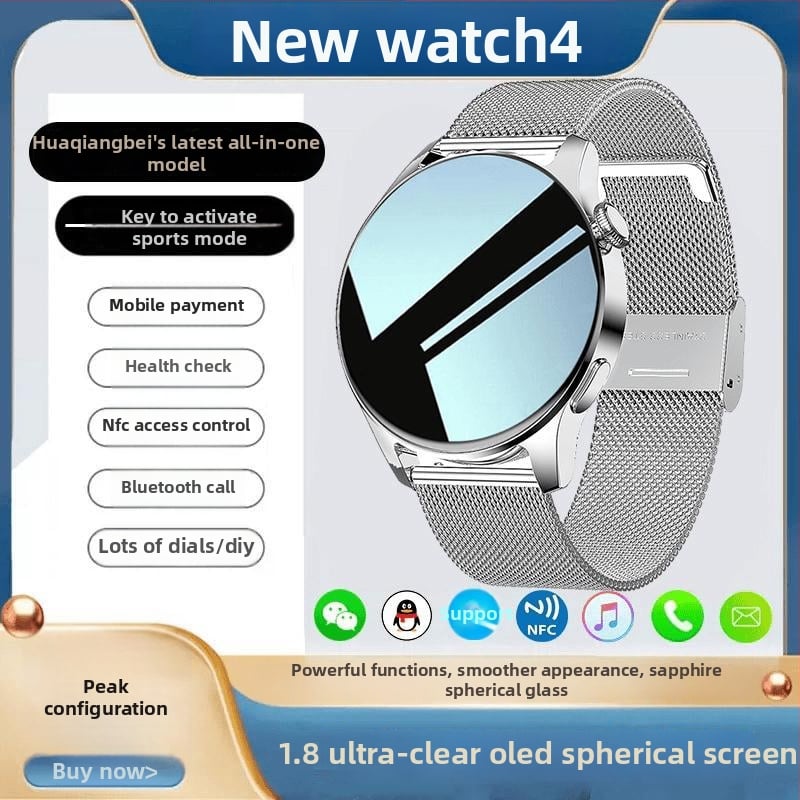 Ceas Inteligent 9 – monitorizare ritm cardiac, tensiune arterială și saturație de oxigen, conectivitate Bluetooth, curea din silicon