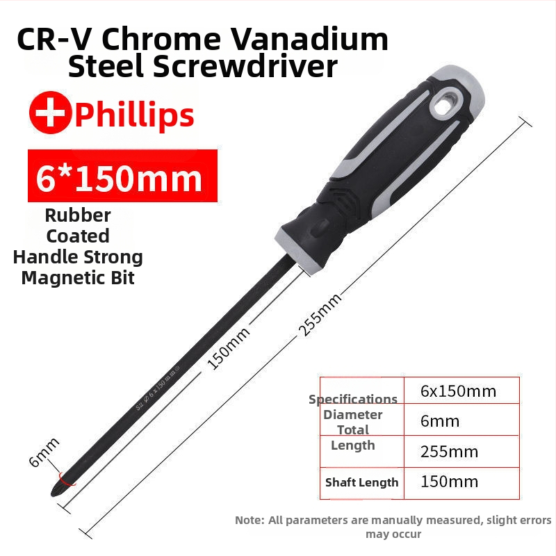 Κατσαβίδι με σταυροειδή κεφαλή, πλαστικό σώμα, λαβή από κράμα χρωμιοβάνιο