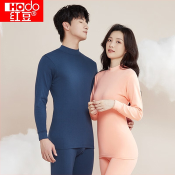 Rudens–žiemos poros šilto apatinio komplekto iš 100% medvilnės, viršutinė dalis su pusiau aukštu kaklu ir kelniomis, kvėpuojantis, minkštas, 180 g/m², vieno sluoksnio