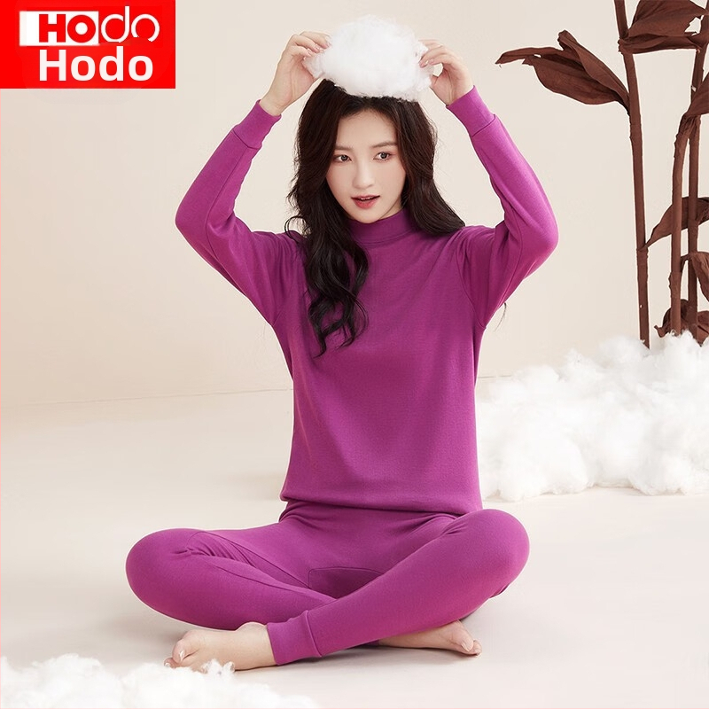 Rudens–žiemos poros šilto apatinio komplekto iš 100% medvilnės, viršutinė dalis su pusiau aukštu kaklu ir kelniomis, kvėpuojantis, minkštas, 180 g/m², vieno sluoksnio