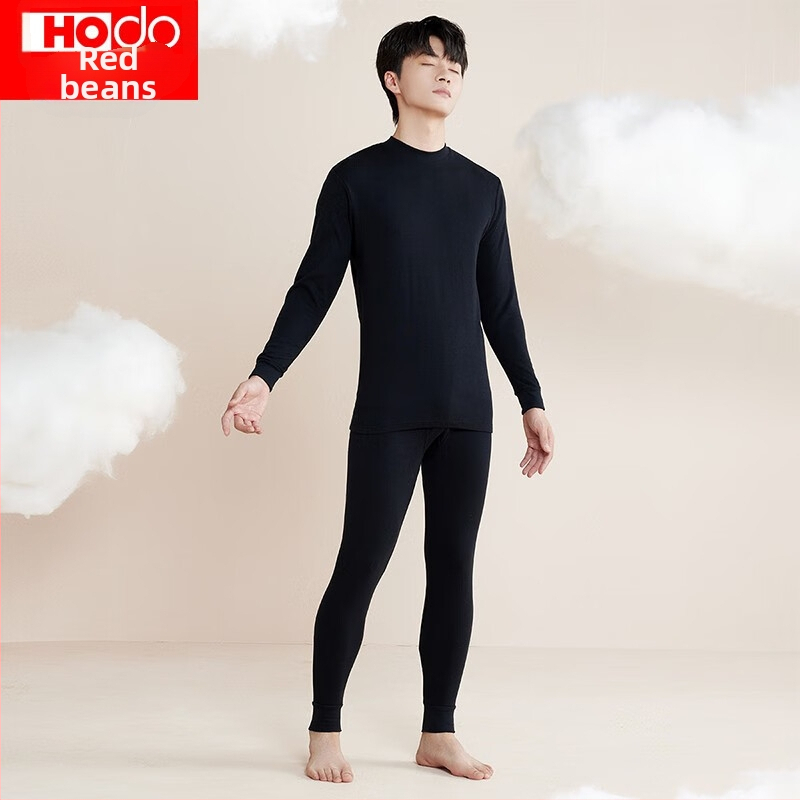 Rudens–žiemos poros šilto apatinio komplekto iš 100% medvilnės, viršutinė dalis su pusiau aukštu kaklu ir kelniomis, kvėpuojantis, minkštas, 180 g/m², vieno sluoksnio