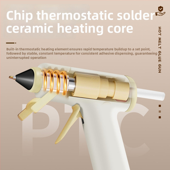 Vezeték nélküli 20W-os forróragasztópisztoly, 7 mm-es fúvóka, Li-ion akkumulátor, USB töltés