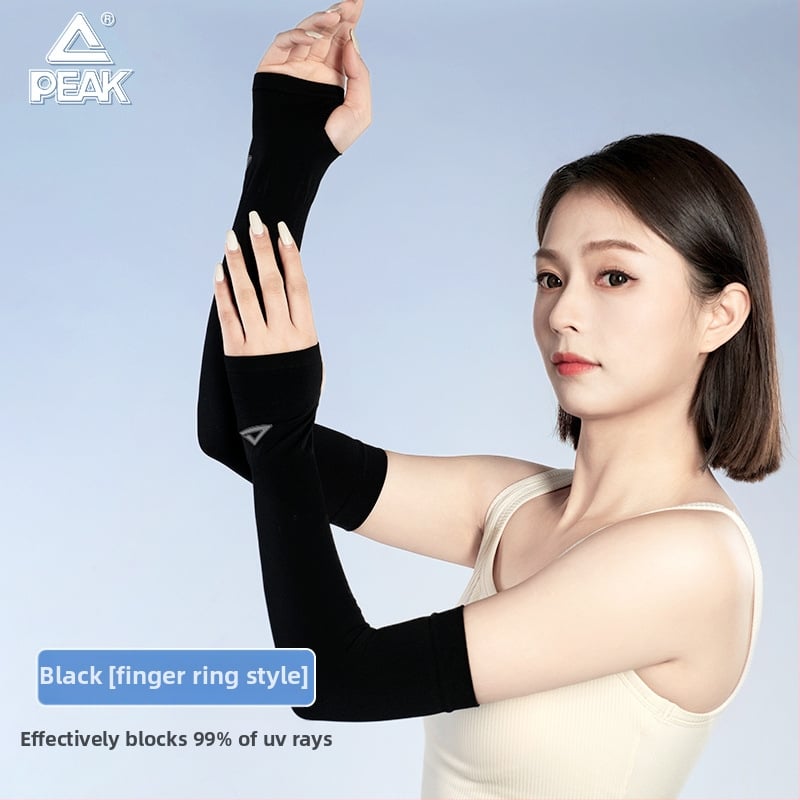 Rokas aizsargi ar UV aizsardzību, Ice Silk neilona audums, neilona saturs 51–60%, Korejas stila dizains