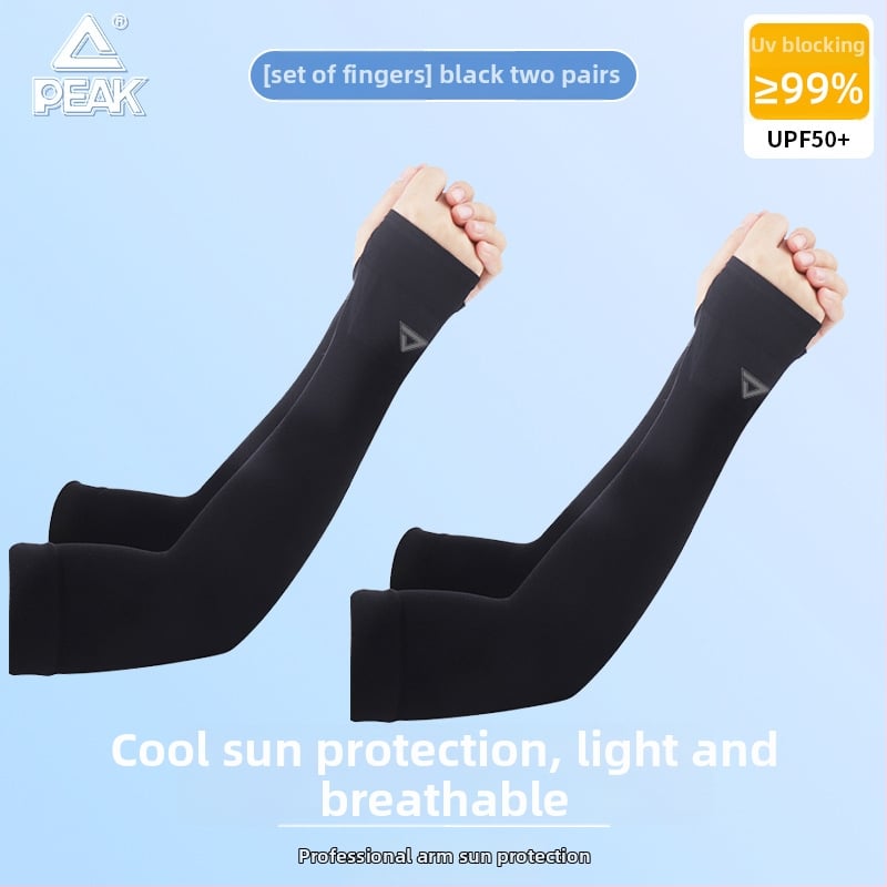 Rokas aizsargi ar UV aizsardzību, Ice Silk neilona audums, neilona saturs 51–60%, Korejas stila dizains