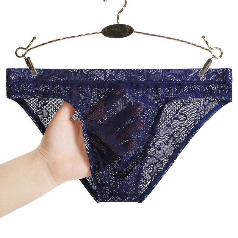Muške čipkaste gaćice s niskim strukom, prozračne Ice Silk