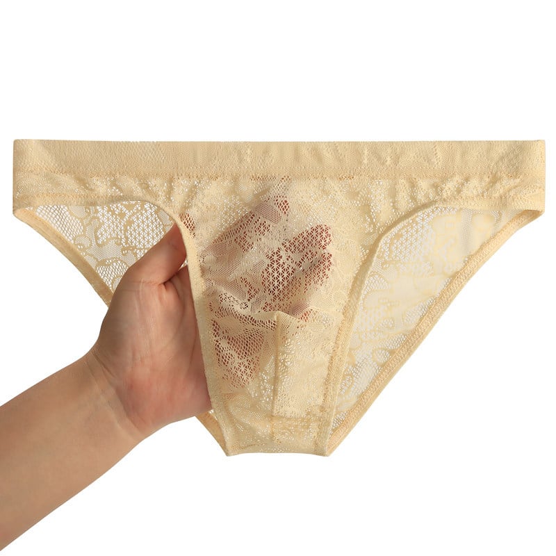 Muške čipkaste gaćice s niskim strukom, prozračne Ice Silk