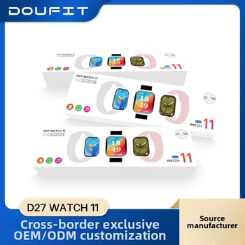 Έξυπνο ρολόι D27Watch11 – αθλητικό περίβλημα, IPS οθόνη, ασύρματη φόρτιση, μέτρηση καρδιακού ρυθμού και οξυγόνωσης του αίματος, παρακολούθηση ύπνου