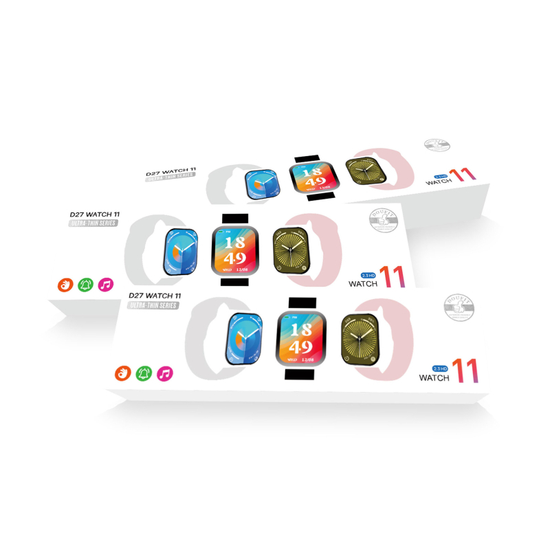 Έξυπνο ρολόι D27Watch11 – αθλητικό περίβλημα, IPS οθόνη, ασύρματη φόρτιση, μέτρηση καρδιακού ρυθμού και οξυγόνωσης του αίματος, παρακολούθηση ύπνου