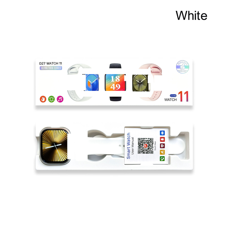 Έξυπνο ρολόι D27Watch11 – αθλητικό περίβλημα, IPS οθόνη, ασύρματη φόρτιση, μέτρηση καρδιακού ρυθμού και οξυγόνωσης του αίματος, παρακολούθηση ύπνου