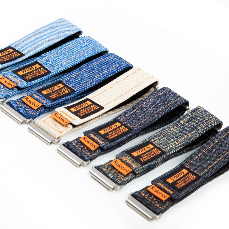 Beautiful Mountain Denim Canvas αθλητικό λουρί ρολογιού για Huawei GT5/GT4/Pro/3, 20mm/22mm, Velcro κούμπωμα, βάρος 14.6 g